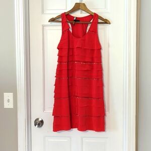 BCBG Coral Beaded Dress